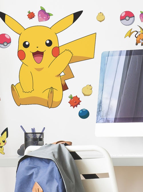 Stickers repositionnables - Pokémon - Pikachu - 18 cm x 17 cm - Kiabi