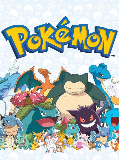 Stickers repositionnables - Pokémon tous les personnages - 36.5 cm x 26 cm - Kiabi