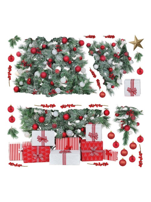 Stickers repositionnables - Sapins de Noël - Kiabi