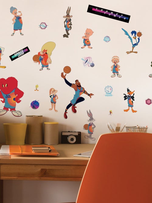 Stickers repositionnables - Space Jam - 17 cm x 9 cm - Kiabi