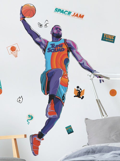 Stickers repositionnables - Space Jam - 36.5 cm x 17 cm - Kiabi