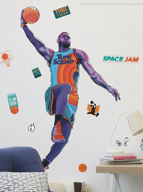 Stickers repositionnables - Space Jam - 36.5 cm x 17 cm - Kiabi