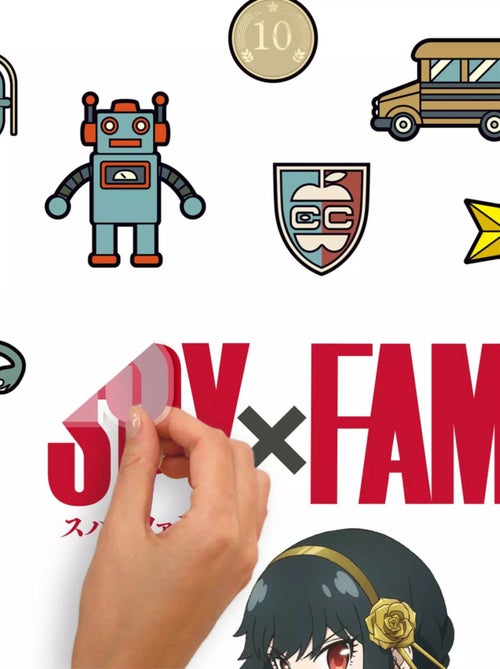 Stickers repositionnables - Spy x Family - 39,98x25,26 CM - Kiabi