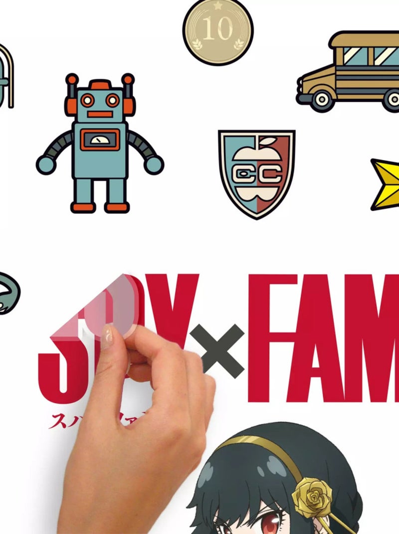Stickers repositionnables - Spy x Family - 39,98x25,26 CM Multicolore - Kiabi
