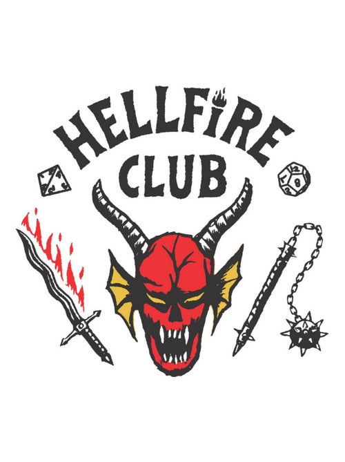 Stickers repositionnables - Stranger Things - Hellfire Club - Kiabi
