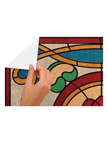 Stickers repositionnables - Stranger Things - Motifs Floraux Fenêtre Rose