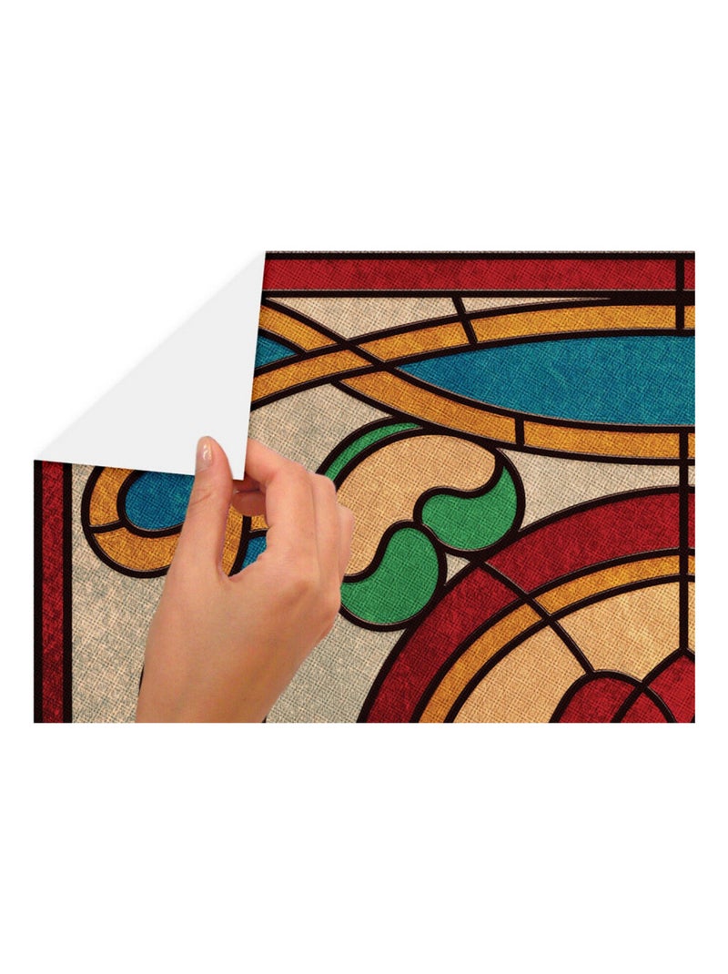 Stickers repositionnables - Stranger Things - Motifs Floraux Fenêtre Rose Multicolore - Kiabi