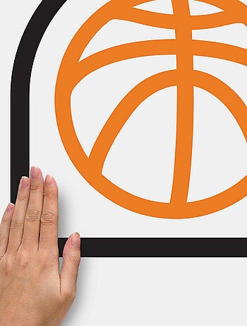 Stickers repositionnables - Terrain de Basket