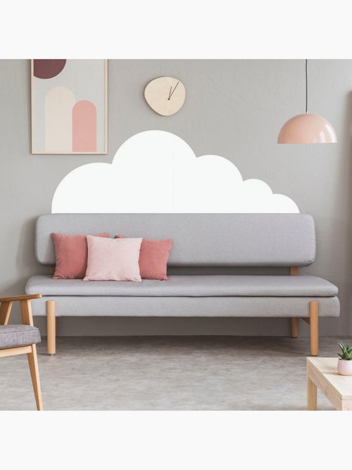 Stickers repositionnables - Tête de Lit Nuage Blanc - Kiabi