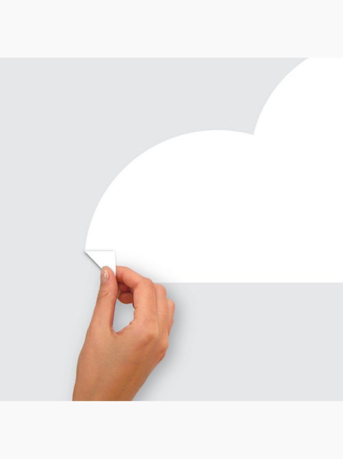 Stickers repositionnables - Tête de Lit Nuage Blanc - Kiabi