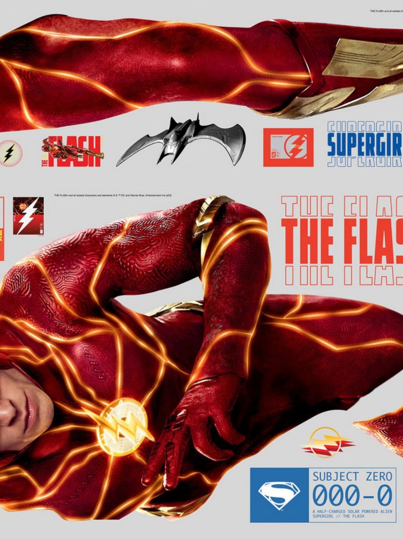 Stickers repositionnables - The Flash Rouge - Kiabi