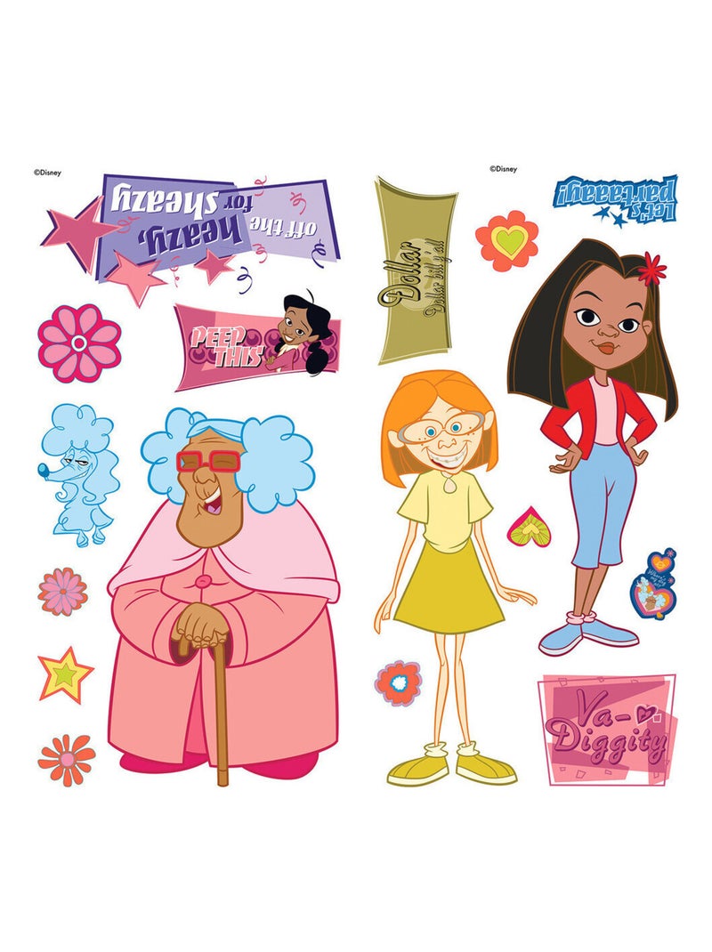 Stickers repositionnables - The Proud Family - 109 cm x 48 cm Multicolore - Kiabi