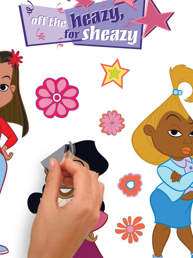 Stickers repositionnables - The Proud Family - 109 cm x 48 cm Multicolore - Kiabi