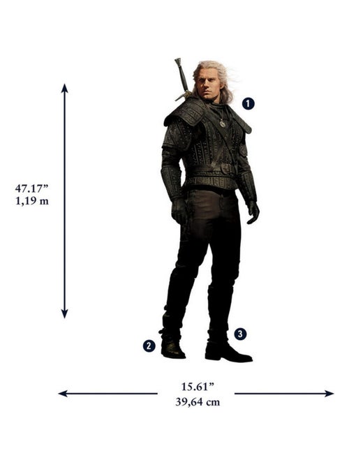 Stickers repositionnables - The Witcher - Geralt de Riv - Kiabi