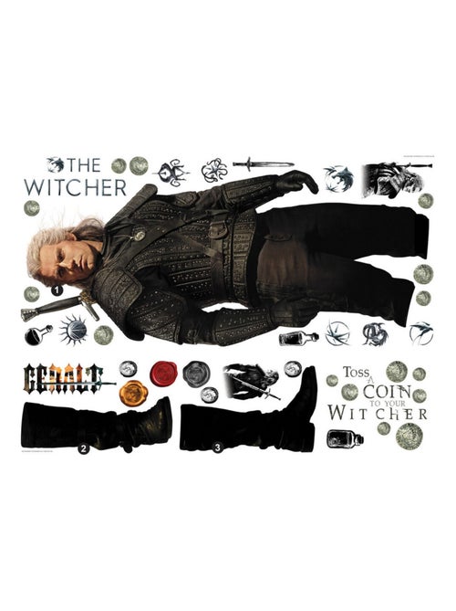 Stickers repositionnables - The Witcher - Geralt de Riv - Kiabi