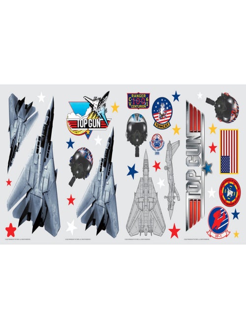 Stickers repositionnables - Top Gun Avions de chasse et déco - Kiabi