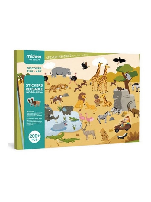 Stickers repositionnables Animaux - Kiabi