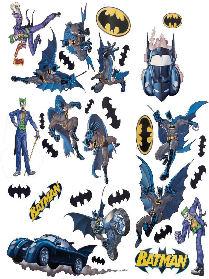 Stickers repositionnables Batman le gardien de Gotham DC Comics 25,4CM X 45,7CM Multicolore - Kiabi