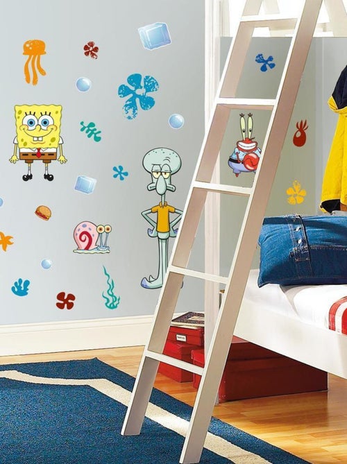 Stickers repositionnables Bob l'Eponge et ses amis - Kiabi