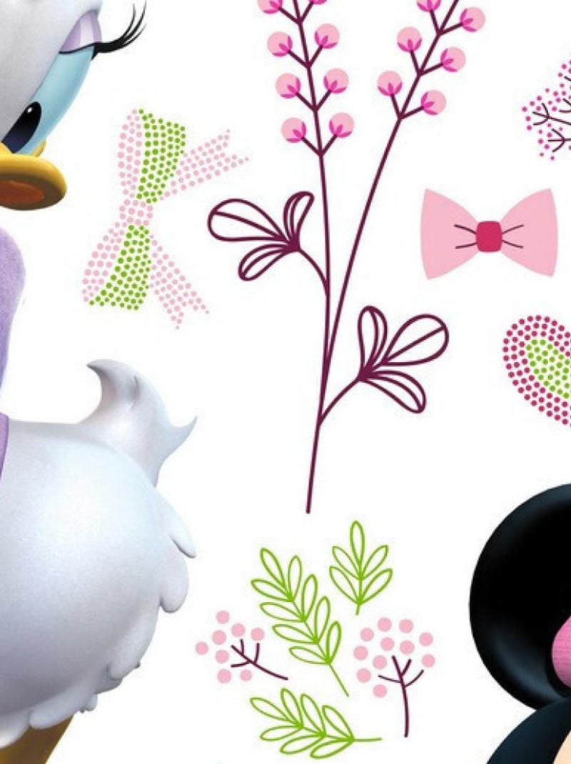 Stickers repositionnables Disney - Minnie et Daisy - 42.5CM x 65 CM Multicolore - Kiabi