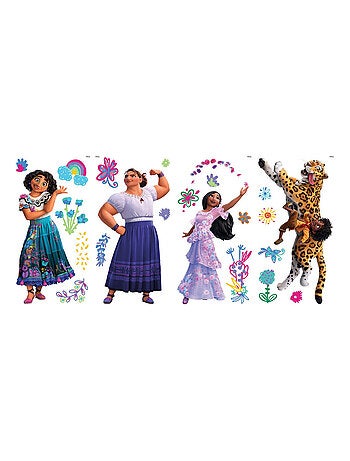 Stickers repositionnables Disney Encanto multi-éléments 23 x 43 cm