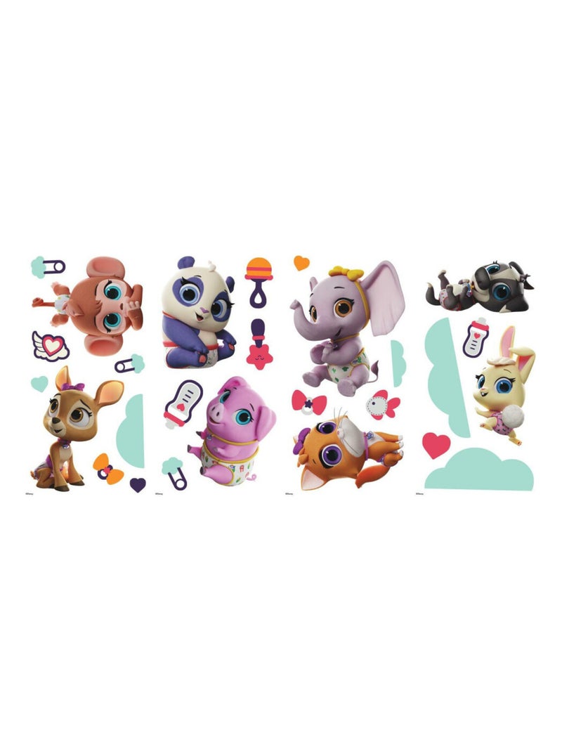 Stickers repositionnables Disney Junior T.O.T.S. DISNEY - 22x44 cm Multicolore - Kiabi