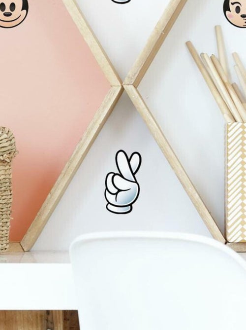 Stickers repositionnables Disney Mickey et Minnie envoient Emoji DISNEY 22x44cm - Kiabi