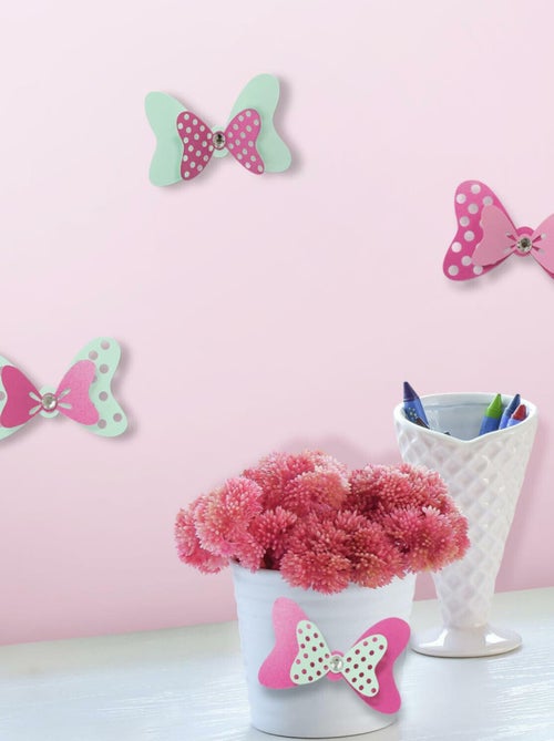 Stickers repositionnables Disney Minnie Mouse nœuds DISNEY - 8,89 cm x 5,588 cm - Kiabi