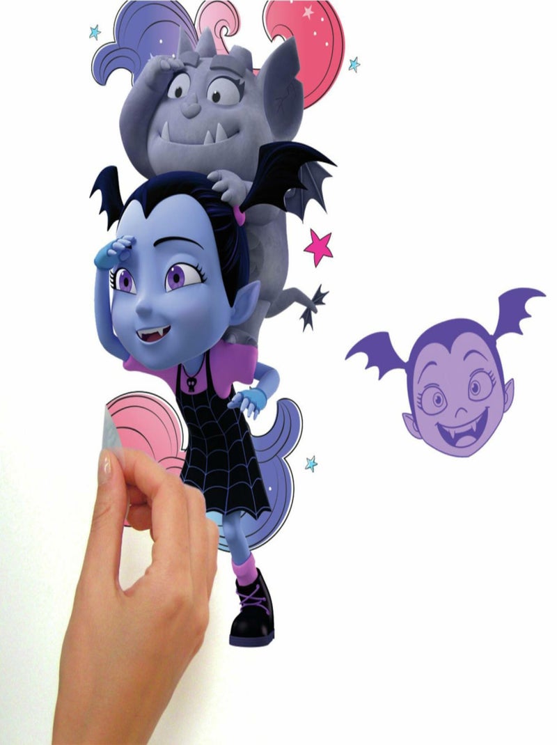 Stickers repositionnables Disney Vampirina Spooktacular DISNEY - 22x44 cm Multicolore - Kiabi