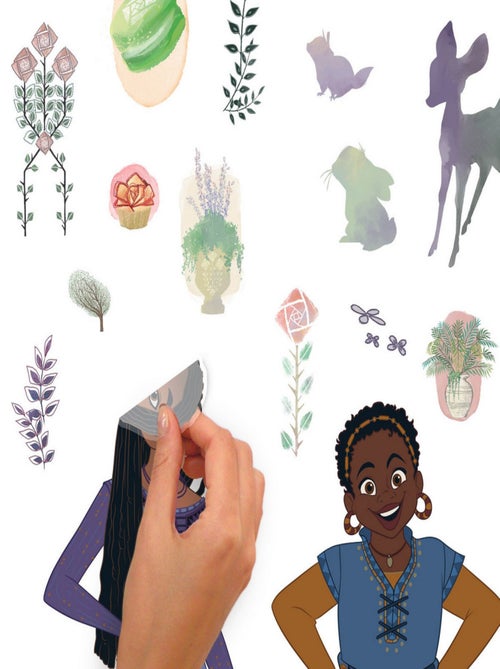 Stickers repositionnables Disney Wish Asha et ses amis - Kiabi