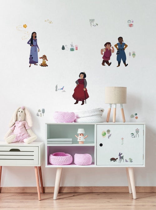 Stickers repositionnables Disney Wish Asha et ses amis - Kiabi