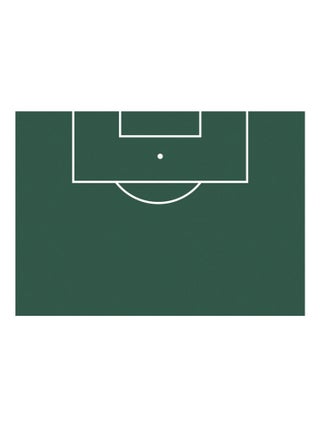 Stickers repositionnables et effaçables - Terrain de Football