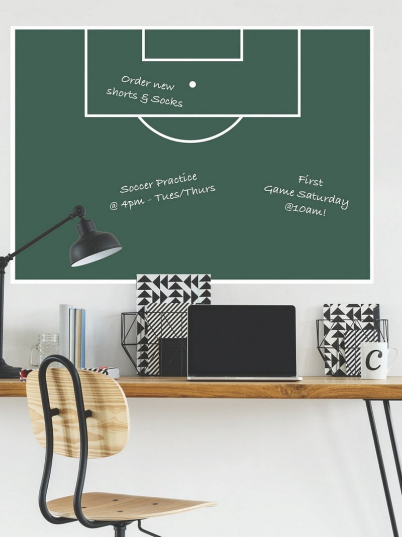 Stickers repositionnables et effaçables - Terrain de Football Multicolore - Kiabi