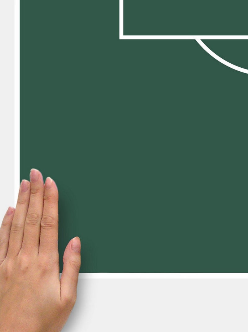 Stickers repositionnables et effaçables - Terrain de Football Multicolore - Kiabi