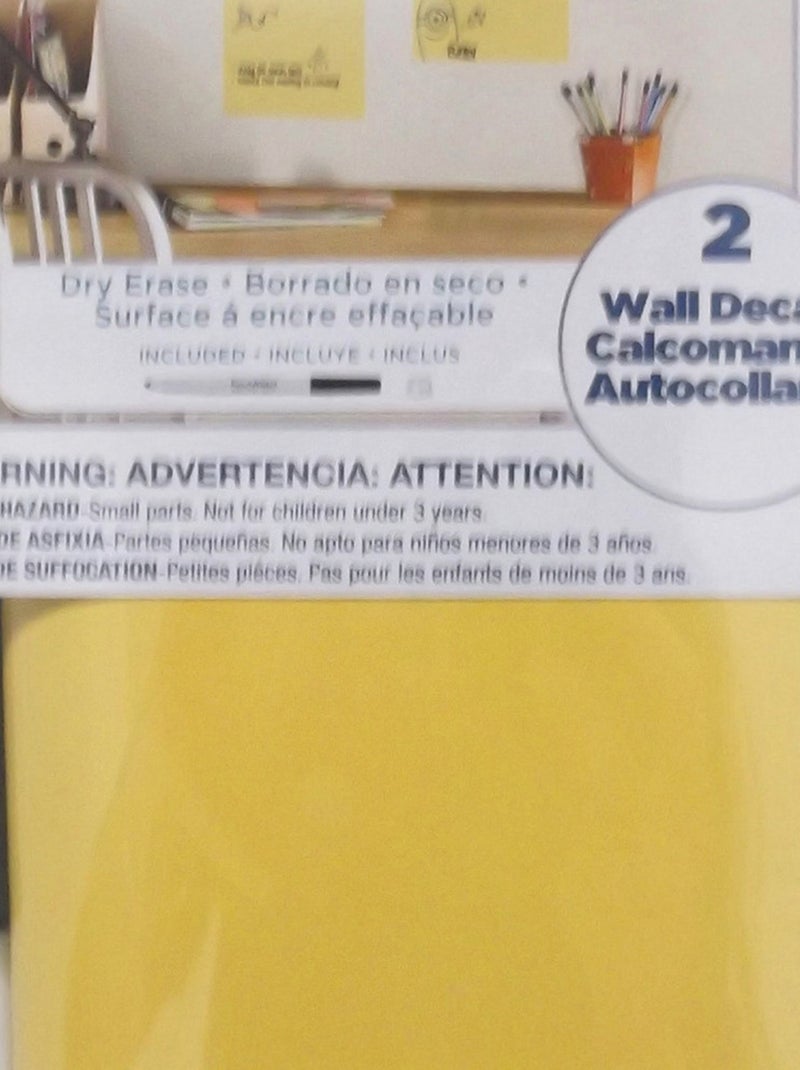 Stickers repositionnables et effaçables à sec - Les Minions Jaune - Kiabi