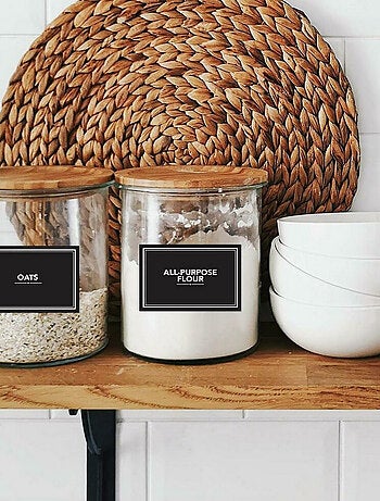 Stickers repositionnables étiquettes ardoise personnalisables