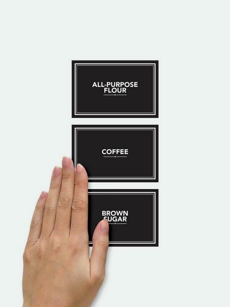 Stickers repositionnables étiquettes ardoise personnalisables Noir Noir - Kiabi