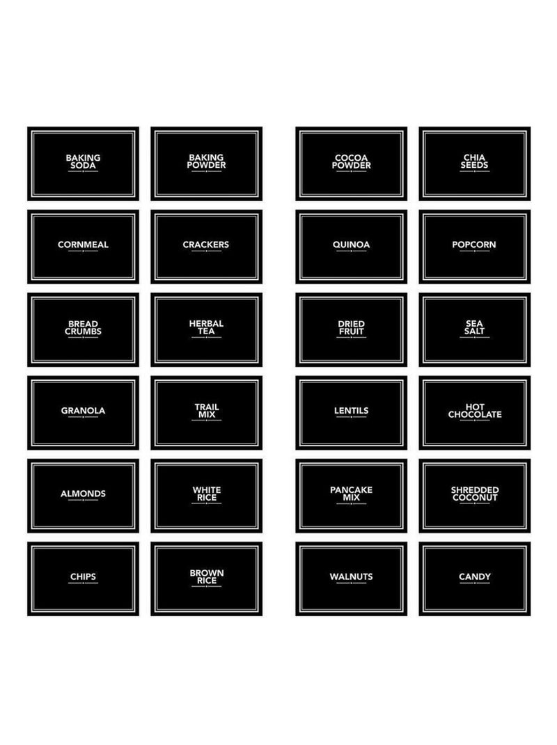 Stickers repositionnables étiquettes ardoise personnalisables Noir Noir - Kiabi