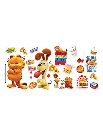 Stickers repositionnables Garfield le Film 31 pièces - 49,53x86,94 cm