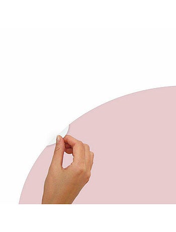 Stickers repositionnables grande arche rose