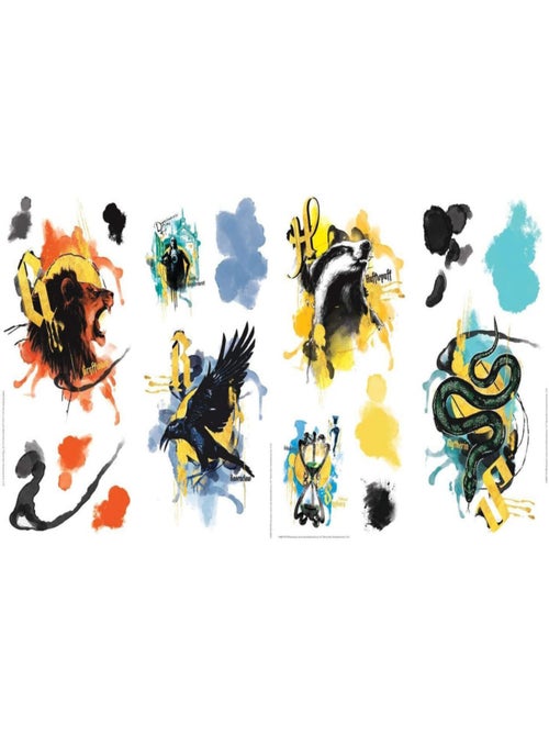 Stickers repositionnables Harry Potter La Maison Poudlard - Kiabi