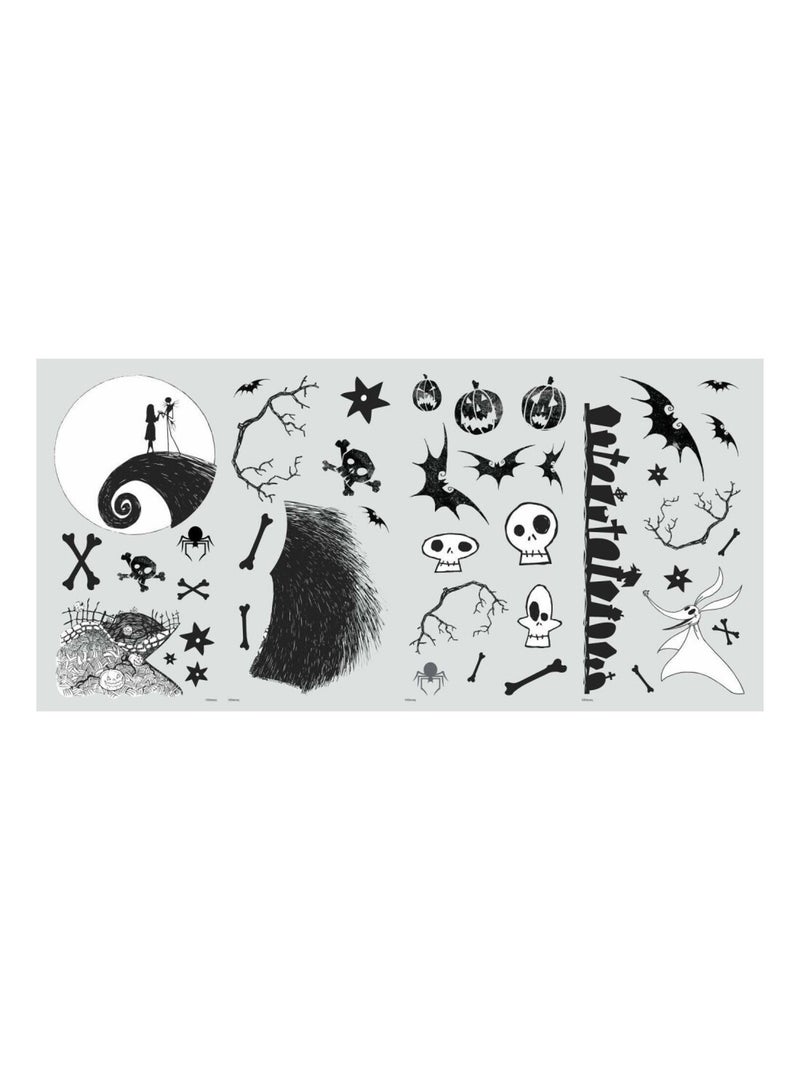Stickers repositionnables Jack and Sally  - 22x44cm Multicolore - Kiabi