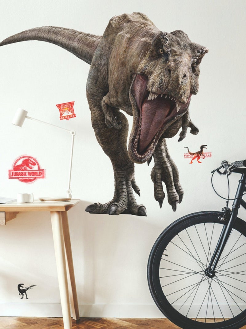 Stickers repositionnables Jurassic World : Fallen Kingdom - T-Rex Marron - Kiabi