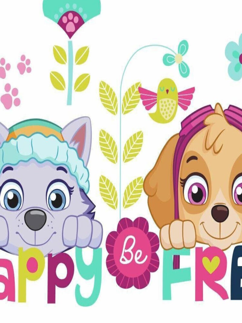 Stickers repositionnables La Pat'patrouille Skye et Everest 22,9CM X 44,1CM Multicolore - Kiabi
