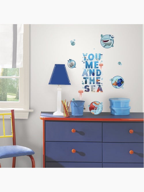Stickers repositionnables Le Monde De Dory et ses amis de Disney 25,4CM X 45,7CM - Kiabi