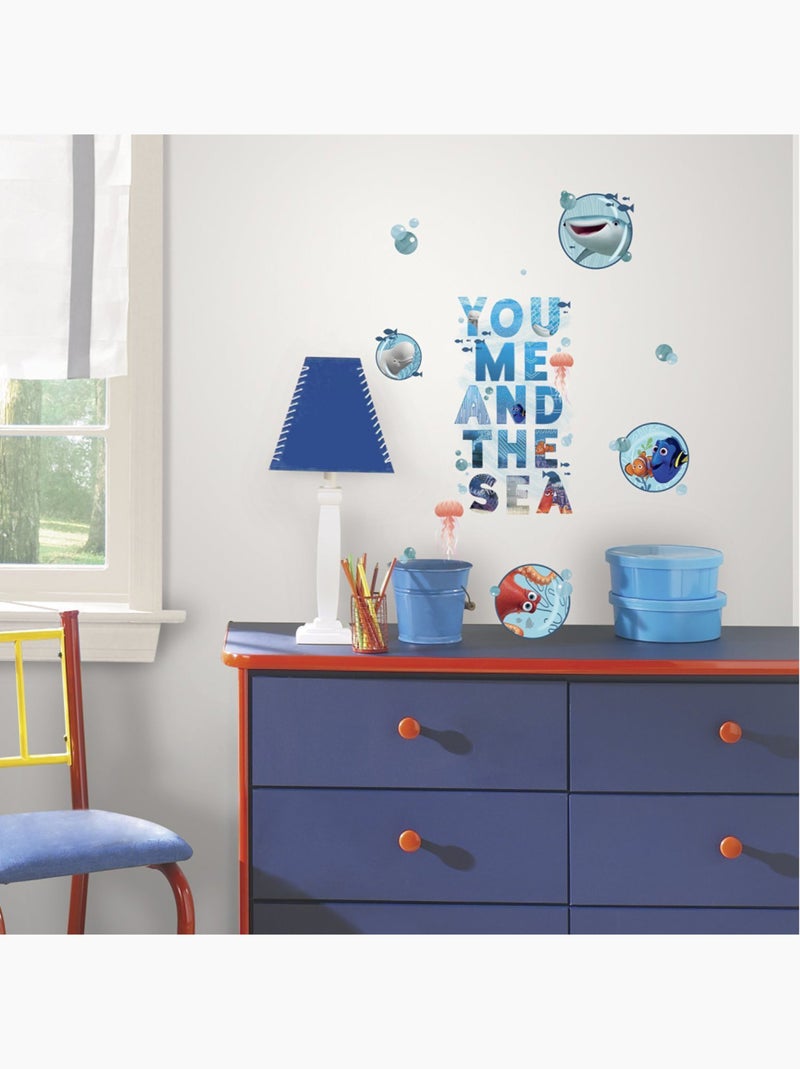 Stickers repositionnables Le Monde De Dory et ses amis de Disney 25,4CM X 45,7CM Multicolore - Kiabi