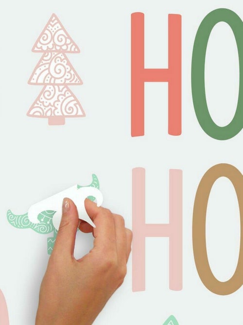 Stickers repositionnables Lettres et déco de noël « Falalala » - Kiabi