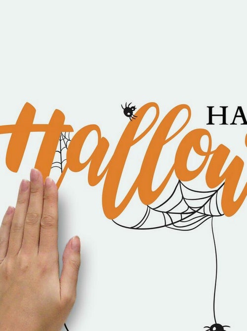 Stickers repositionnables lettres et motifs « Happy Halloween » - Kiabi