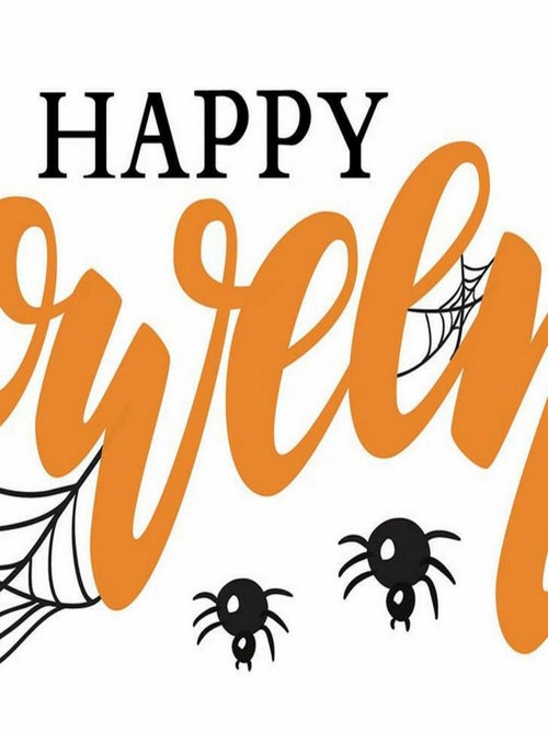 Stickers repositionnables lettres et motifs « Happy Halloween » - Kiabi