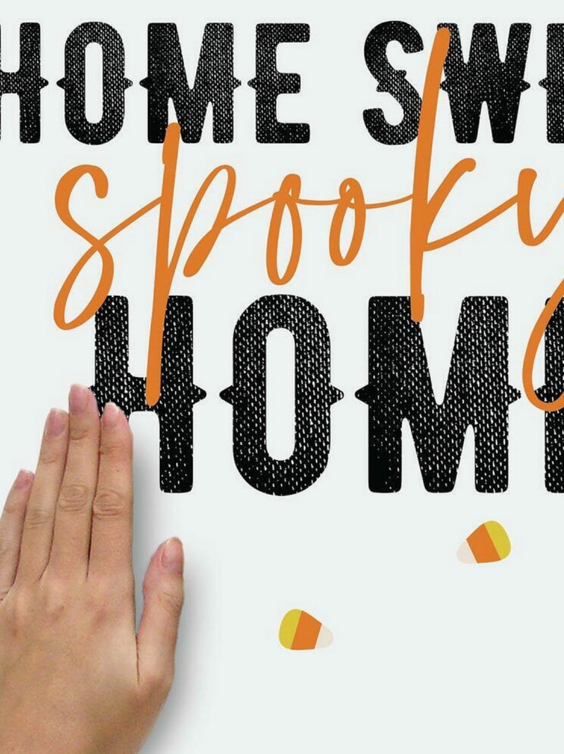 Stickers repositionnables lettres et motifs « Home Sweet Home » Noir Noir - Kiabi